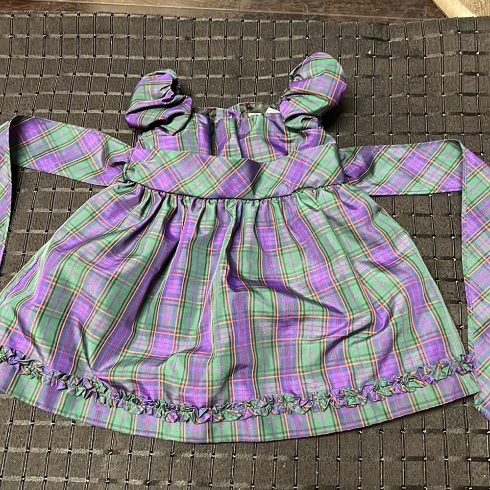 Chaos Green and Purple Dress Size 3 months
